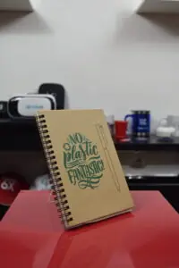 Caderno Personalizado com logotipo de marca corporativa. Opção de brinde corporativo para empresas.