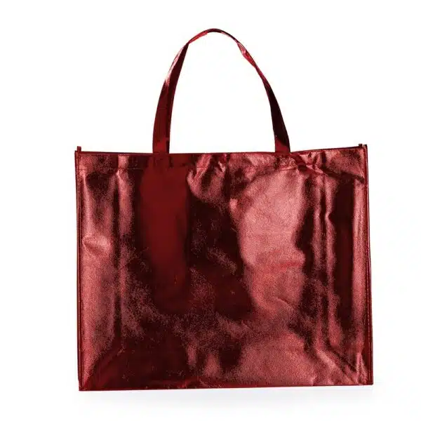 Brinde sacola TNT metalizada cobre personalizada