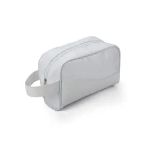 Necessaire Personalizada com gravação de logotipo de marca empresarial. Brinde personalizado refinado.