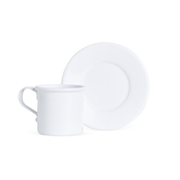 Kit Café Personalizado Xícara 100ml com Pires Alumínio