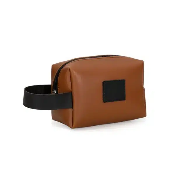 Necessaire Personalizada com personalização de logotipo de marca empresarial. Perfeito brinde para empresas.