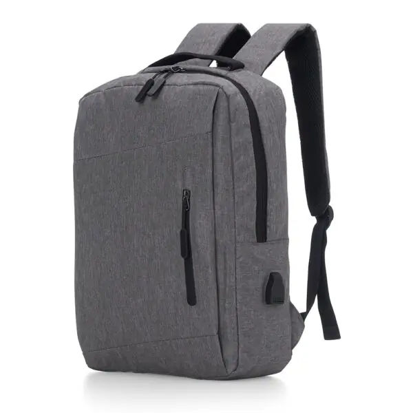 Mochila vermelha brinde corporativo com logo transfer