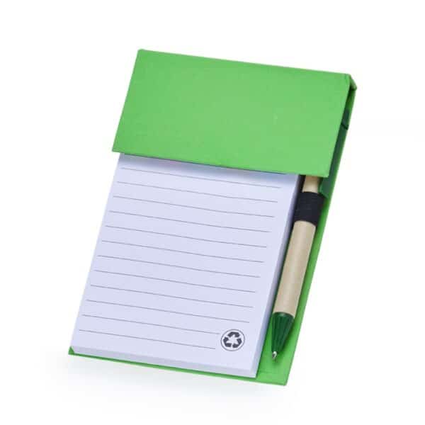Bloco de Notas Personalizado Kraft com Autoadesivos e Caneta 15,7×10,6cm