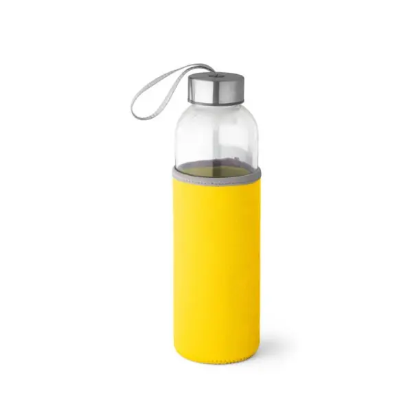 Garrafa inox branca brinde empresarial gravação colorida