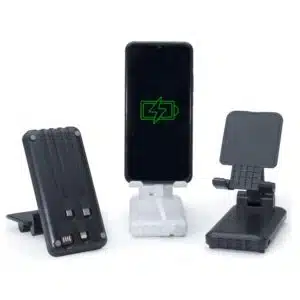 Power bank personalizado 10.000mAh multissaídas preto com logo