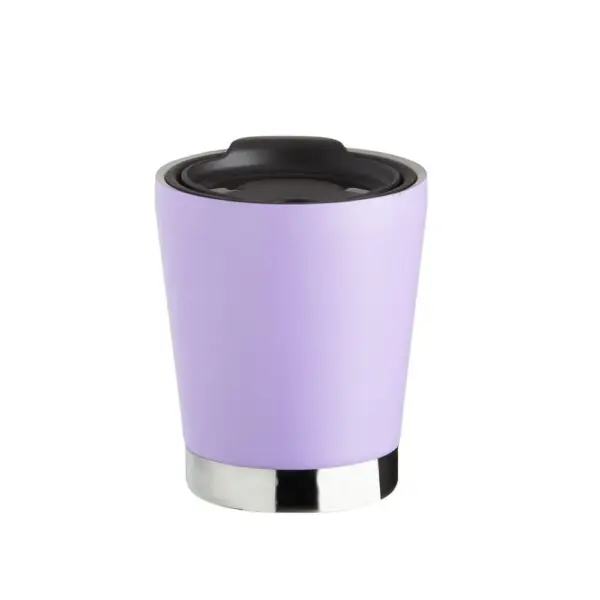 Copo inox rosa claro gravação laser para brindes B2B