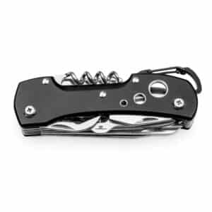 Canivete Personalizado Multifunções Inox 12 Peças com Mosquetão
