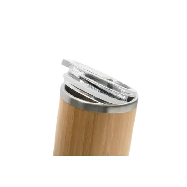Brinde ecológico copo bambu natural impressão UV digital