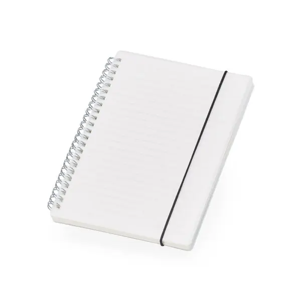 Caderno personalizado A5 plástico com pauta corporativo