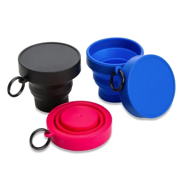 Copo silicone retrátil personalizado 150ml brinde corporativo