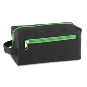 Necessaire Personalizada com gravação de logotipo de marca empresarial. Brinde corporativo refinado.