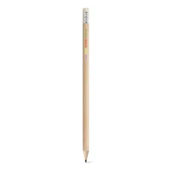 Lápis com borracha gravação silk 1 cor logo empresa natural