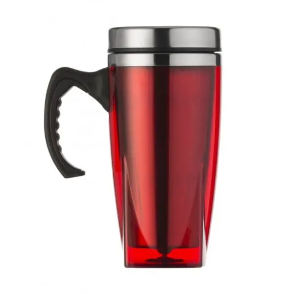 Caneca acrílica inox 450ml personalizada com logo silk