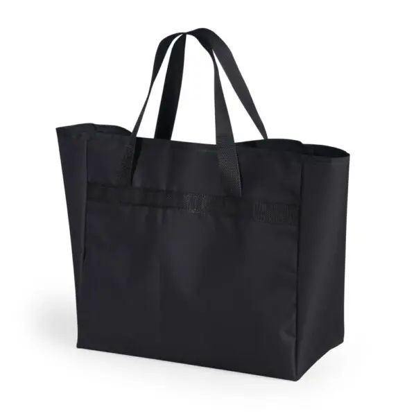 Brinde corporativo sacola nylon vermelha impressão silk 1 cor