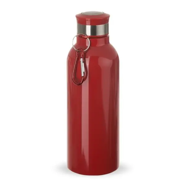 Garrafa corporativa vermelha inox 700ml com logomarca