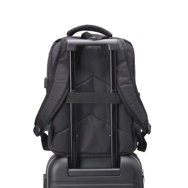 Mochila preta gravação transfer para eventos B2B