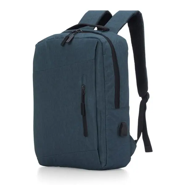 Mochila notebook cinza bordado personalizado empresarial