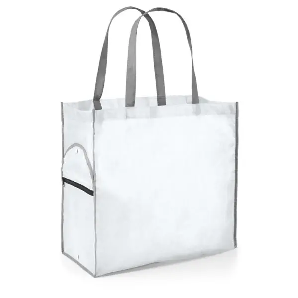 Sacola ecobag verde dobrável gravação transfer colorido