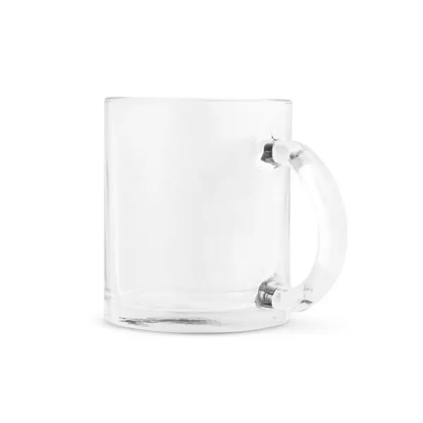 Caneca vidro 350ml gravação sublimação para brindes B2B