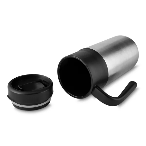 Caneca corporativa inox 350ml gravação UV digital logo empresa