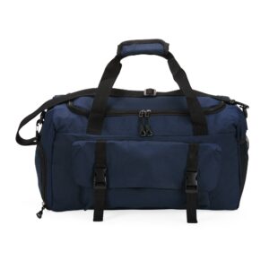 Bolsa de Viagem Personalizada com gravação de logotipo de marca corporativa. Brinde corporativo distinto.