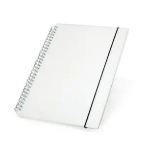 (26x19 cm) | Caderno Personalizado B5 Plástico - COM PAUTA - HUBZB-05059