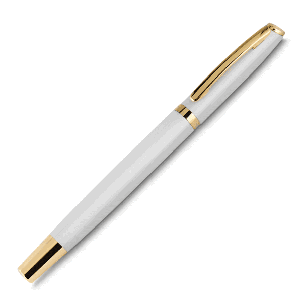 Caneta Personalizada com personalização de logotipo de marca corporativa. Brinde corporativo inovador.