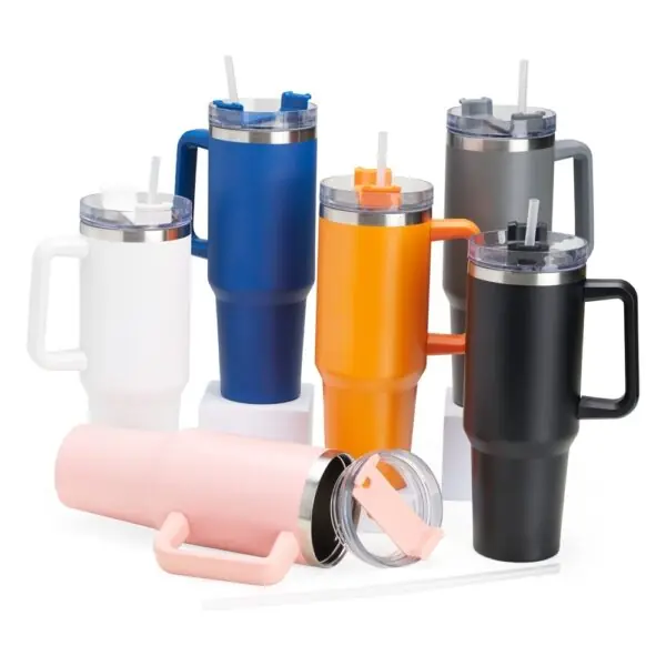 Caneca corporativa azul 1,2L gravação UV personalizada