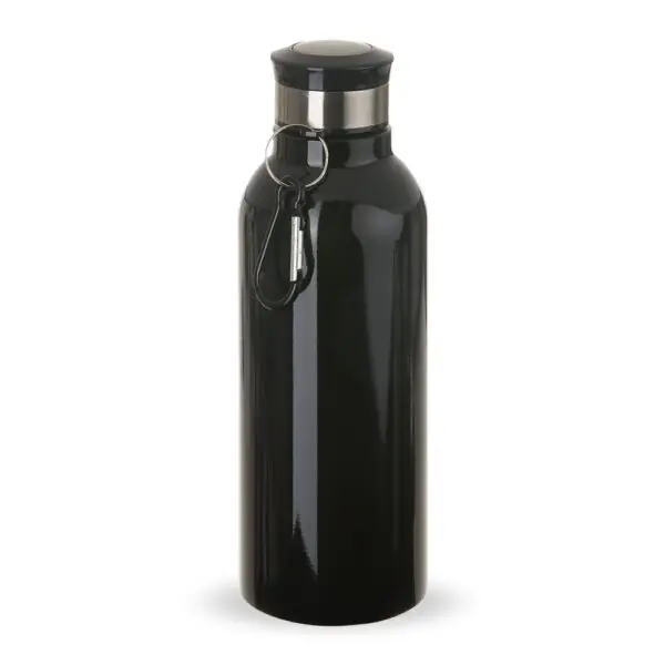 Garrafa inox prata personalizada gravação UV digital