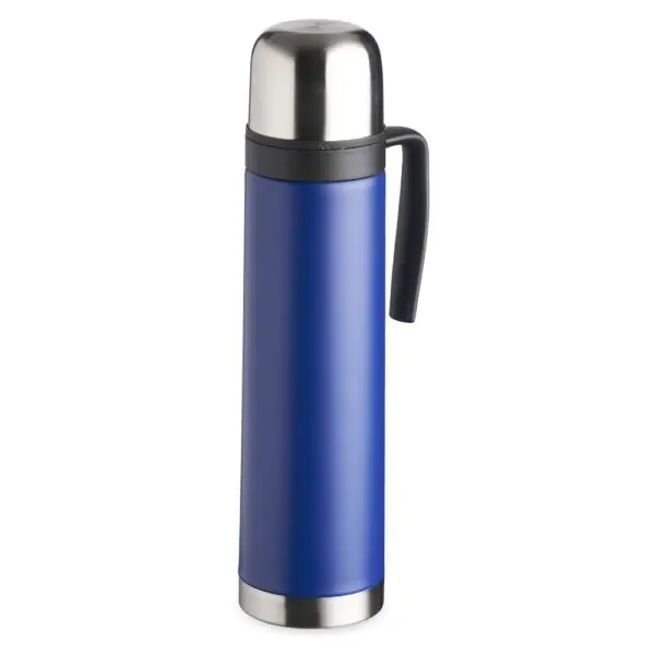 Garrafa térmica personalizada azul brinde empresa