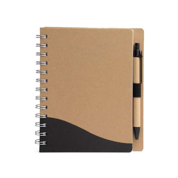 Caderno Ecológico Personalizado com Caneta 17,9x14,6cm