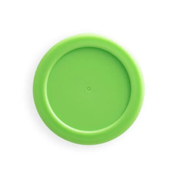 Brinde corporativo copo dobrável verde claro com silk