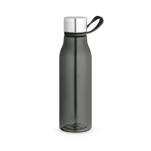 Garrafa corporativa transparente rPET 590ml gravação silk screen