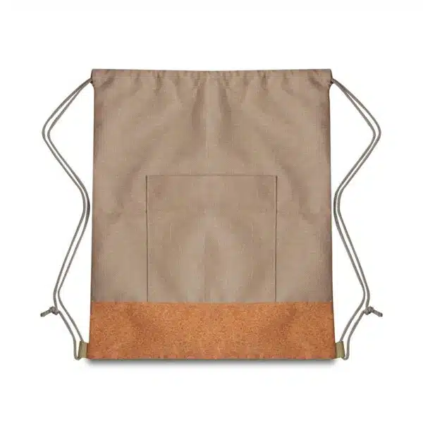 Mochila saco corporativa silk 1 cor tom natural