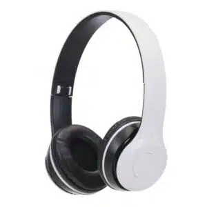 Fone de ouvido bluetooth personalizado com logo corporativo preto
