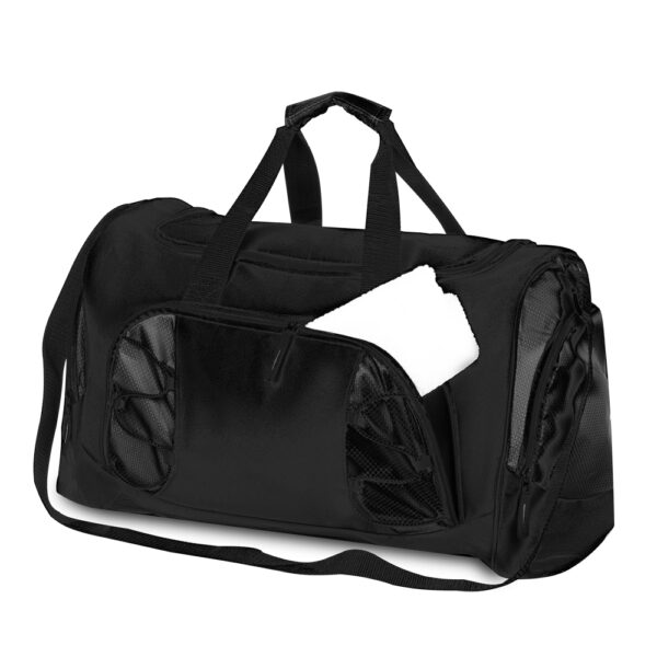 Bolsa de Viagem Personalizada com logotipo de marca empresarial. Brinde corporativo inovador.