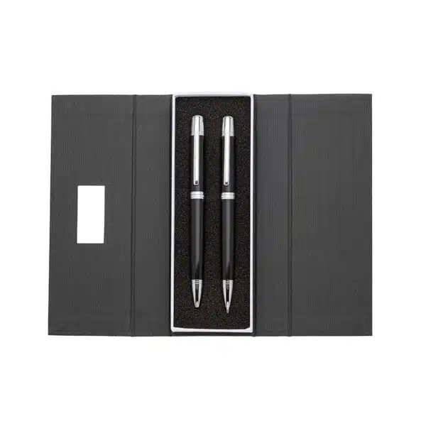 Brinde executivo kit escrita metal gravação a laser