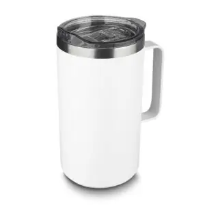 Caneca térmica personalizada 750ml branca com logo