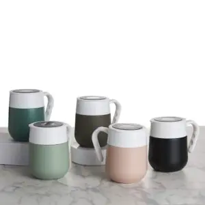Caneca térmica inox 500ml display LED personalizada