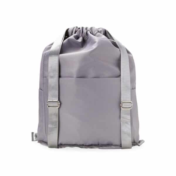 Mochila Saco Personalizada com gravação de marca empresarial. Opção de brinde corporativo para empresas.