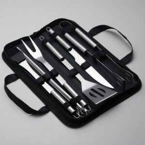 Kit Churrasco Personalizado 9 Peças Estojo Grande