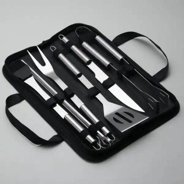 Kit Churrasco Personalizado 9 Peças Estojo Grande