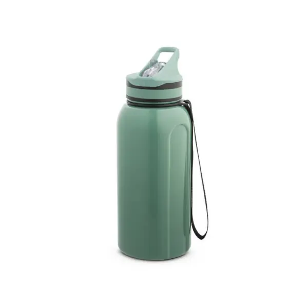 Garrafa azul 1,2L com logomarca impressão silk