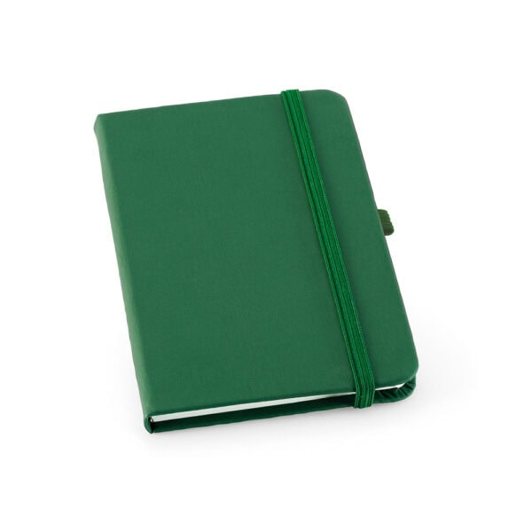 Brinde personalizado moleskine baixo relevo preto empresa
