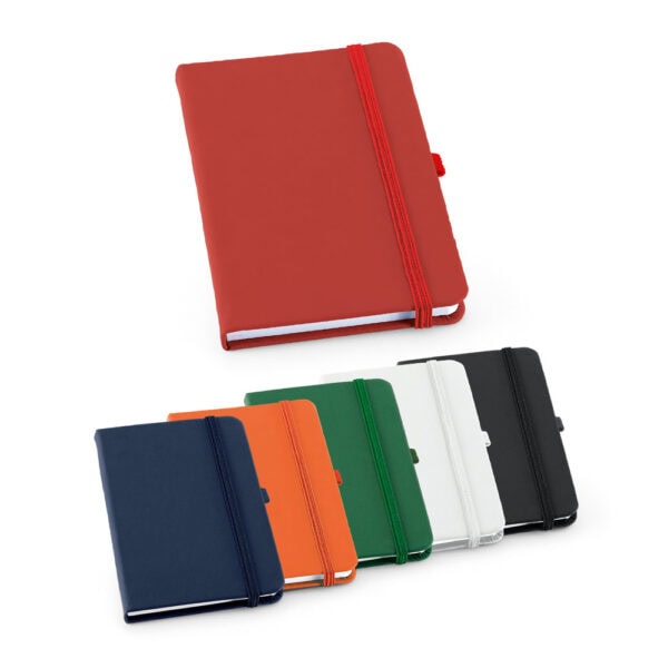 Caderno corporativo sem pauta gravação UV digital azul