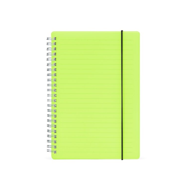Caderno Personalizado A5 Plastico - COM PAUTA - HUBZB-05058
