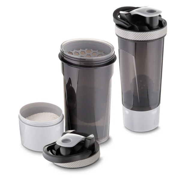 Coqueteleira preta 720ml personalizada com logo silk 1 cor