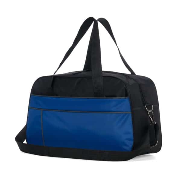 Bolsa de Viagem Personalizada com gravação de logotipo de marca corporativa. Brinde corporativo eficiente.