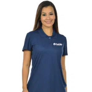 Camisa polo feminina personalizada malha fria transfer colorido
