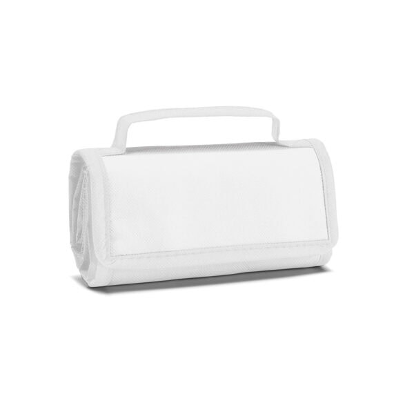 Bolsa térmica corporativa verde detalhe do interior isolado